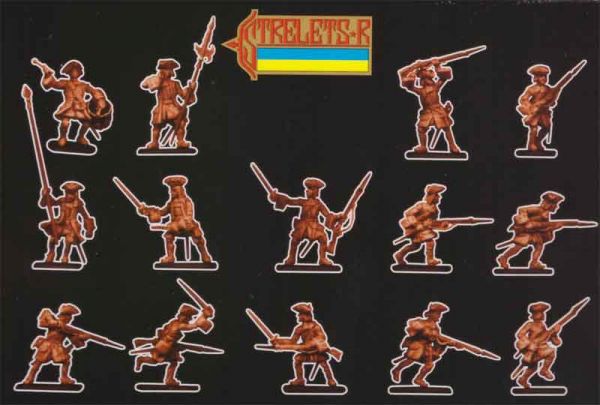 Österreichische Infanterie, im Angriff, 1701-1714, Spanischer Erbfolgekrieg, 1:72