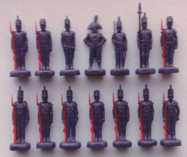 British light infantry, Napoleonic era, standing, order arms, 1:72