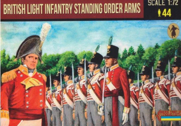 British light infantry, Napoleonic era, standing, order arms, 1:72