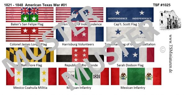 American Texas War 01, 1821-1848, 1:72