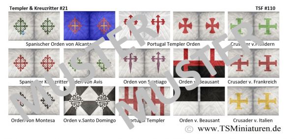 Ritterorden, diverse, realistische Farbgebung, 1:72