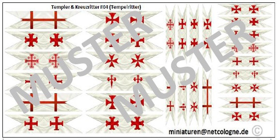 Order Knights & Crusaders 04, Knights Templar and other, 1:72