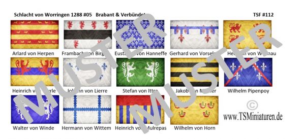 Battle of Worringen 05, Brabant and Allies, 1:72