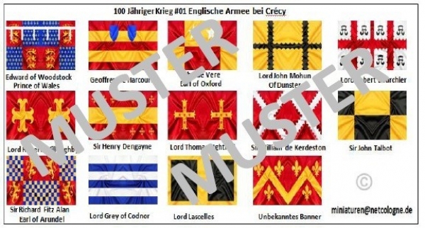 100 years War 01, English Army at Crecy, 1:72