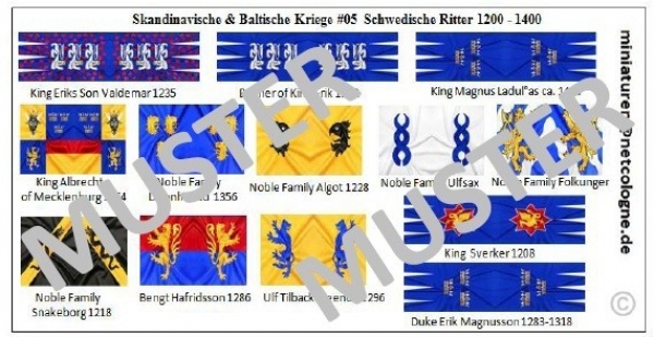 Skandinavische & Baltische Ritter 1200 -1400 05, Schweden, 1:72
