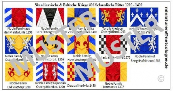 Skandinavische & Baltische Ritter 1200 -1400 06, Schweden, 1:72