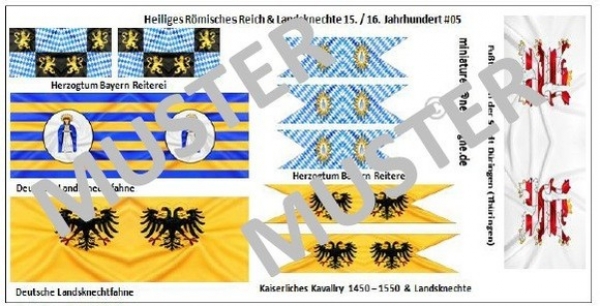 Fahnen Heiliges Römisches Reich / Landsknechte 15./16. Jh. 05