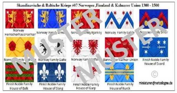 Skandinavische & Baltische Ritter 1200 -1400 07, Norwegen ,Finnland & Kalmarer Union 1300 - 1500, 1:72