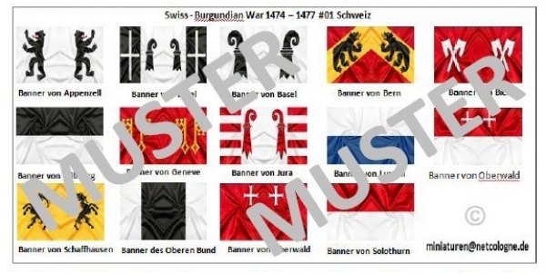 Burgunder Kriege  1474 - 1477 01 Schweiz, 1:72