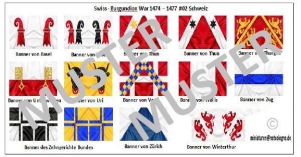 Burgunder Kriege 1474 -1477 02  Schweiz, 1:72
