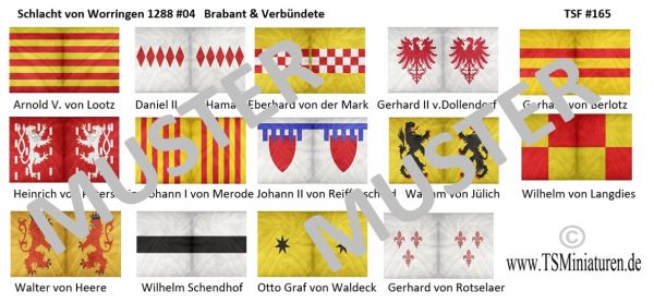 Battle of Worringen 04, Brabant and Allies, 1:72