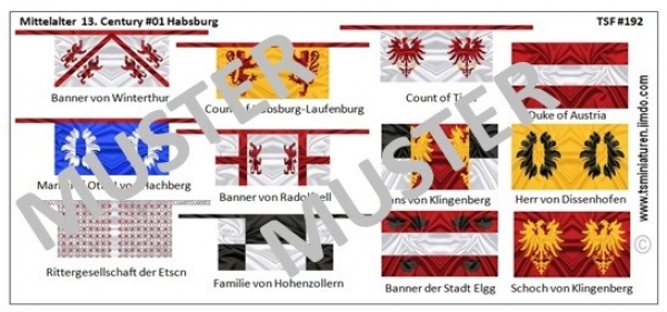 German Knights around 1300, 01 Habsburg, 1:72