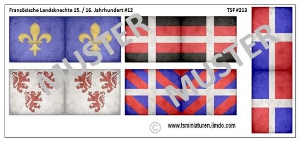 Französische Landsknechte 15./16. Jh. 12, 1:72