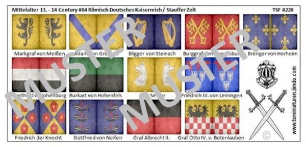 13th and 14th century 04, Age of the Staufer, 1:72