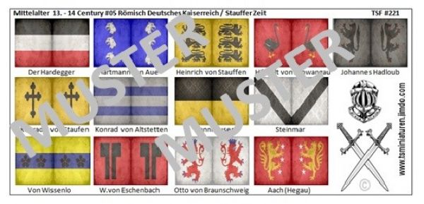 13th and 14th century 05, Age of the Staufer, 1:72