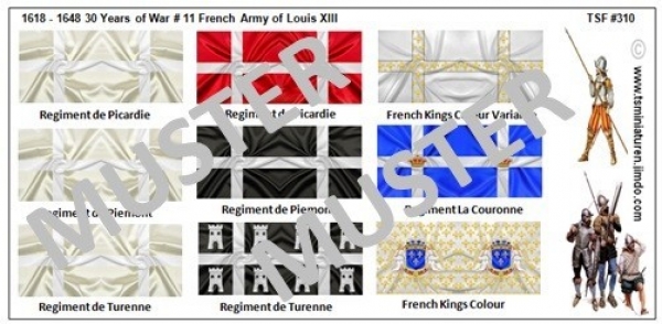 30 years war 1618- 1648 11 French Louis XIII, 1:72