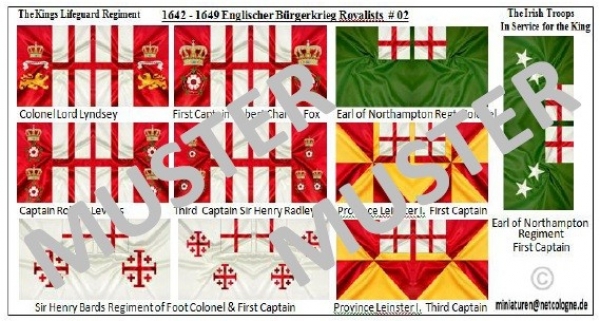 English Civil War 1642-1649, Royalists 02, 1:72