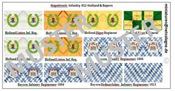 Holland & Bavaria 7 Napoleonic Infantry 12, 1:72