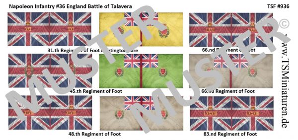 Napoleonic Infantry 36, England, Battle of Talavera, 1:72
