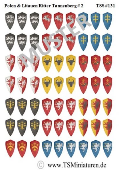 Lithunian Knights / Tannenberg 02, Shields 1:72