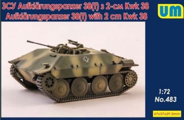 Aufklärungspanzer 38(t) mit 2cm KwK38, 1/72