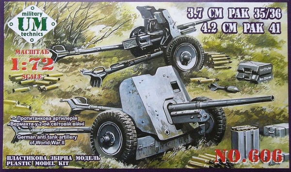 37mm PAK 35/36 und 42mm PAK 41, 1:72