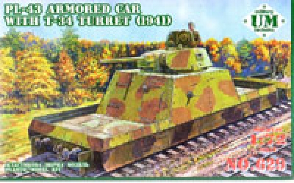 Panzerzug PL-43 mit T-34 Turm, 1:72
