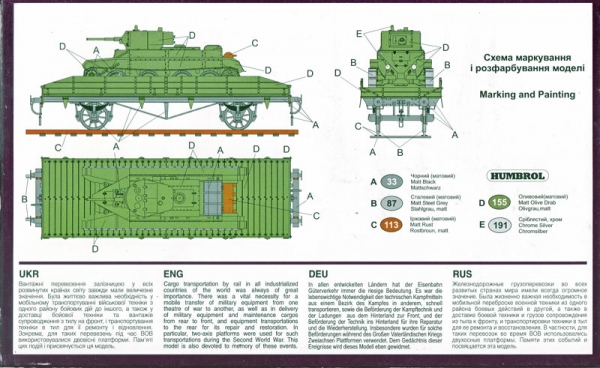 BT-5 auf Schienenplattform, 1:72