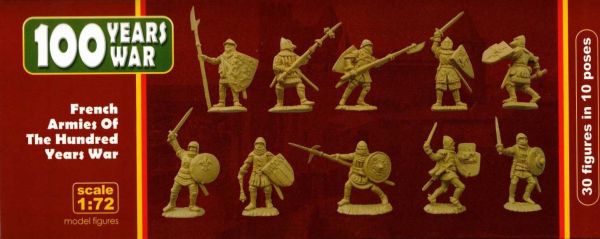 Französische Ritter und Waffenknechte, 100jähriger Krieg, 1:72