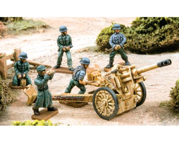 Deutscher 105mm Haubitze mit Bedienung (1/72)