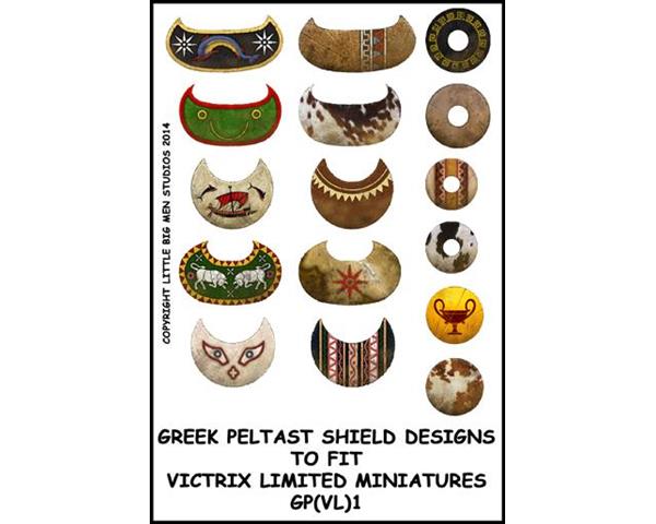 Griechische Peltasten Schildtransfers 1 (28mm)