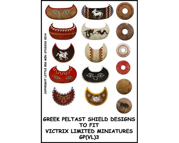 Griechische Peltasten Schildtransfers 3 (28mm)
