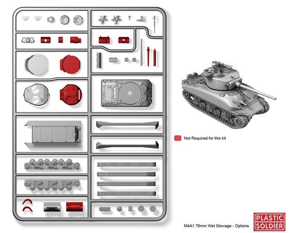 Sherman M4A1 76mm Wet Stowage(15mm)