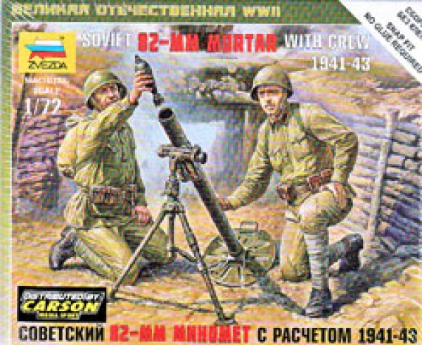 Russischer 82mm Mörser, 2. Weltkrieg, 1:72