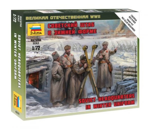 Sowjetische HQ-Einheit in Winteruniform, 1:72