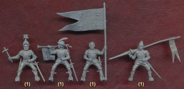 Französische Ritter 15. Jh., 1:72