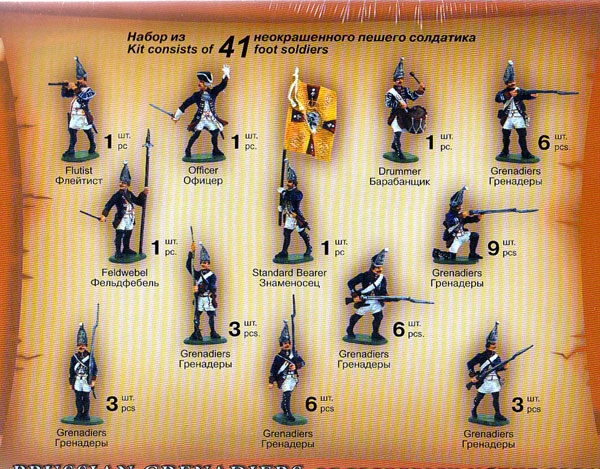 Prussian Grenadiers 7years War, 1:72
