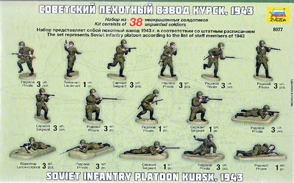 Russische Infanteriekompanie Kursk '43, 1:72