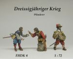 30 years war "Looters" Set 5, 1:72