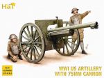 US-Artillerie mit 75-mm-Kanone, 1.Weltkrieg, 1:72