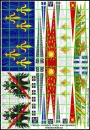 Französische Banner 100 jähriger Krieg