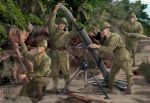 Japanese Infantry, heavy weapons, WW2, 1:72