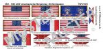 Amerikanischer Bürgerkrieg / ACW 02, Nordstaaten / Union, Fahnen 1:72