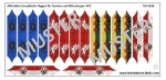 Medieval European Knights Flags for Tournaments und Castles 03, 1:72